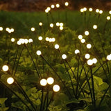 Solar Firefly Wind Light: Charges during the day, glows at night. Sways in the wind like dancing fireflies, lighting up your yard with romance./8 lamp holder [color] is always on
