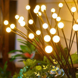 Seven Branch Solar Lily Light: Charges during the day, glows at night. Seven lilies bloom together, soft light flows like water through your garden./10 lamp holder [color] is always on