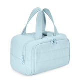 Travel Toiletry & Makeup Bag – Large Capacity Organiser Wash Bag with Compartments(BLUE)