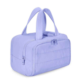 Travel Toiletry & Makeup Bag – Large Capacity Organiser Wash Bag with Compartments(purple)