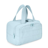 Travel Toiletry & Makeup Bag – Large Capacity Organiser Wash Bag with Compartments(beige)