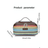 PU Large Capacity, Your Perfect Travel Companion — Stylish & Versatile Three-Dimensional Makeup Bag./Caihongge