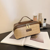 PU Large Capacity, Your Perfect Travel Companion — Stylish & Versatile Three-Dimensional Makeup Bag./Caihongge