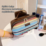 PU Large Capacity, Your Perfect Travel Companion — Stylish & Versatile Three-Dimensional Makeup Bag./Xiaocaige