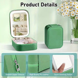 Portable 3-Light LED Makeup Mirror with Organizer – Travel Vanity Case, Rechargeable Touch Control Makeup Box for Home & Travel(WHITE)