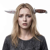 Captain Jack Inspired Plug Dagger Headband: Safe and Lightweight PET Material, Classic Dual-Blade Design, Upgraded Sturdy Build, a Must-Have Pirate Accessory for Cosplay and Parties!/black In Australia - Darrahopens