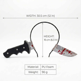 Captain Jack Inspired Plug Dagger Headband: Safe and Lightweight PET Material, Classic Dual-Blade Design, Upgraded Sturdy Build, a Must-Have Pirate Accessory for Cosplay and Parties!/black In Australia - Darrahopens