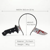 Captain Jack Inspired Plug Dagger Headband: Safe and Lightweight PET Material, Classic Dual-Blade Design, Upgraded Sturdy Build, a Must-Have Pirate Accessory for Cosplay and Parties!/brown