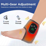 Heated Ankle Wrap with Massage – Infrared Heat Therapy, Vibration Massage, Rechargeable & Adjustable Strap | [NEW ARRIVAL]