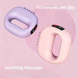 1PC Multifunctional 5-Speed Massage Ring: Mini Fascia Gun, Universal for Whole Body Waist and Back, Essential for Fat Burning and Fitness Relaxation./pink