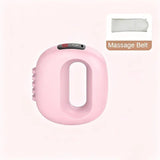 1PC Multifunctional 5-Speed Massage Ring: Mini Fascia Gun, Universal for Whole Body Waist and Back, Essential for Fat Burning and Fitness Relaxation./pink