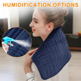 purple This large heating pad (24" x 12") features 6 temperature levels and 4 timer settings, with rapid heating and auto-off functions. It is portable, machine-washable, and suitable for the neck, back, legs, abdomen, and knees—an ideal gift for holidays