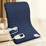 purple This large heating pad (24" x 12") features 6 temperature levels and 4 timer settings, with rapid heating and auto-off functions. It is portable, machine-washable, and suitable for the neck, back, legs, abdomen, and knees—an ideal gift for holidays