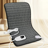 purple This large heating pad (24" x 12") features 6 temperature levels and 4 timer settings, with rapid heating and auto-off functions. It is portable, machine-washable, and suitable for the neck, back, legs, abdomen, and knees—an ideal gift for holidays