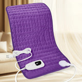 Dark blue This large heating pad (24" x 12") features 6 temperature levels and 4 timer settings, with rapid heating and auto-off functions. It is portable, machine-washable, and suitable for the neck, back, legs, abdomen, and knees—an ideal gift for holid