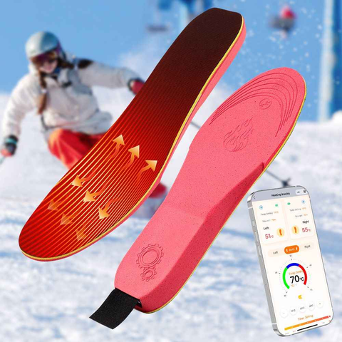 Rechargeable Heated Insoles with Bluetooth APP Control – 3 Heat Settings (40–60°C), Trim-to-Fit, 3000mAh Battery | NEW ARRIVAL(NO: S)