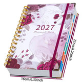 2027 A5 Hardcover Daily Planner | Daily Planning + Self-Discipline Tracking + Time Management – Essential for Boosting Productivity（Mo Landi quicksand pattern）