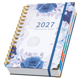 2027 A5 Hardcover Daily Planner | Daily Planning + Self-Discipline Tracking + Time Management – Essential for Boosting Productivity（Mo Landi quicksand pattern） In Australia - Darrahopens