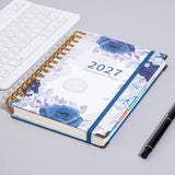 2027 A5 Hardcover Daily Planner | Daily Planning + Self-Discipline Tracking + Time Management – Essential for Boosting Productivity（Mo Landi quicksand pattern）