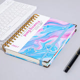 2027 A5 Hardcover Daily Planner | Daily Planning + Self-Discipline Tracking + Time Management – Essential for Boosting Productivity（Mo Landi quicksand pattern）