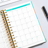 2027 A5 Hardcover Daily Planner | Daily Planning + Self-Discipline Tracking + Time Management – Essential for Boosting Productivity(Blue rose style)