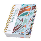 2027 A5 Hardcover Daily Planner | Daily Planning + Self-Discipline Tracking + Time Management – Essential for Boosting Productivity(Blue rose style)