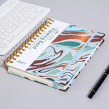 2027 A5 Hardcover Daily Planner | Daily Planning + Self-Discipline Tracking + Time Management – Essential for Boosting Productivity(Blue rose style)