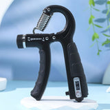 Adjustable Heavy-Duty Grip Strengthener with Counter, 5-60kg – Powerful Forearm and Wrist Builder for Complete Muscle Training & Strength Conditioning(BLACK GREY)