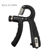 Adjustable Heavy-Duty Grip Strengthener with Counter, 5-60kg – Powerful Forearm and Wrist Builder for Complete Muscle Training & Strength Conditioning(BLACK GREY)