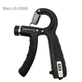 Adjustable Heavy-Duty Grip Strengthener with Counter, 10-100kg – Powerful Forearm and Wrist Builder for Complete Muscle Training & Strength Conditioning(BLACK)