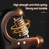 Adjustable Heavy-Duty Grip Strengthener with Counter, 10-100kg – Powerful Forearm and Wrist Builder for Complete Muscle Training & Strength Conditioning(BLACK)