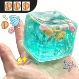 Slow Rise Squishy Toy Starfish Ocean Island Maltose Style Soft Slow Rebound Stress Relief Fidget Sensory Toy 3cm Cute Kawaii Desk Decor