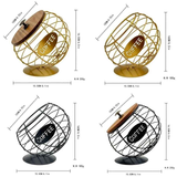 1pc Unique Coffee Capsule Basket Iron Coffee Pod Holder with Slanted Design for Home Bar and Cafe Display.golden