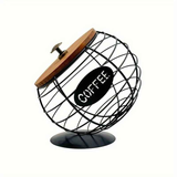 1pc Unique Coffee Capsule Basket Iron Coffee Pod Holder with Slanted Design for Home Bar and Cafe Display.golden