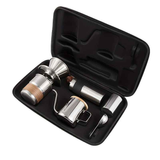 6-Piece Pour Over Coffee Set, Coffee Machine Gift Box, Pour Over Coffee Kettle, Coffee Cup, Coffee Bean Grinder Set.black