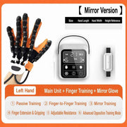 Upgraded Rehabilitation Training Glove, Mirror Training with Independent Single Finger Control, 9-Level Adjustable Force, Wireless Portable with Smart Memory – A Great Helper for Hand Function Recovery./Left-handed M code (glove+host+mirror)