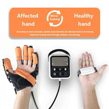 Upgraded Rehabilitation Training Glove, Mirror Training with Independent Single Finger Control, 9-Level Adjustable Force, Wireless Portable with Smart Memory – A Great Helper for Hand Function Recovery./Left-handed M code (glove+host+mirror)