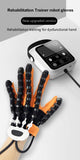 Upgraded Rehabilitation Training Glove, Mirror Training with Independent Single Finger Control, 9-Level Adjustable Force, Wireless Portable with Smart Memory – A Great Helper for Hand Function Recovery./Left hand XXL code gloves+host+mirror)