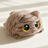 Adorable Big-Eyed Cat Plush Toy – Soft, Fluffy, Palm-Sized, Perfect for Playtime Cuddles and Soothing Companionship. (Dragon Li)