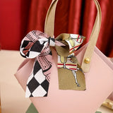 10PCS 🎀 French Luxury Scarf Handbag Gift Box | Mini Cute DIY Party Favor Bag, Top Choice for Wedding Favors & Bridal Showers/baby blue