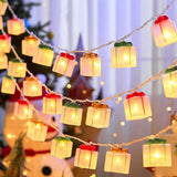 150cm/10-Light Three-Color Gift Box Shaped LED String Light, Battery Box Constant-On Mode, Cozy Home Ambiance Light In Australia - Darrahopens
