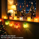 150cm/10-Light Three-Color Gift Box Shaped LED String Light, Battery Box Constant-On Mode, Cozy Home Ambiance Light In Australia - Darrahopens