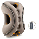 Inflatable Travel Pillow | Multi-Scene Ergonomic Design, 3-Second Inflate/Deflate, Relieves Travel Fatigue.(GREY)