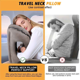 Inflatable Travel Pillow | Multi-Scene Ergonomic Design, 3-Second Inflate/Deflate, Relieves Travel Fatigue.(GREY)