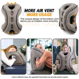 Inflatable Travel Pillow | Multi-Scene Ergonomic Design, 3-Second Inflate/Deflate, Relieves Travel Fatigue.(GREY)