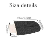 Winter Elderly Wheelchair Heating Blanket | Windproof & Fleece-Lined, Ideal for Both Outings and Home Use(GREY)