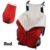 Winter Elderly Wheelchair Heating Blanket | Windproof & Fleece-Lined, Ideal for Both Outings and Home Use(navy blue)