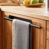 Stainless steel drill-free towel bar, rust-proof and durable, strong adhesive installation, super convenient for hanging towels in bathroom and kitchen../inherent