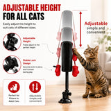 Cat Boxing Toy – Suction Cup Stays Secure, Height Adjustable, Unleash Natural Instincts for Happy Exercise Every Day.