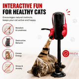 Cat Boxing Toy – Suction Cup Stays Secure, Height Adjustable, Unleash Natural Instincts for Happy Exercise Every Day.